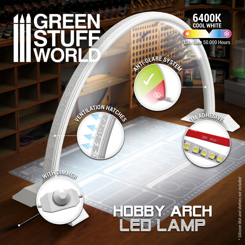 Hobby Arc LED Lamp - Faded White