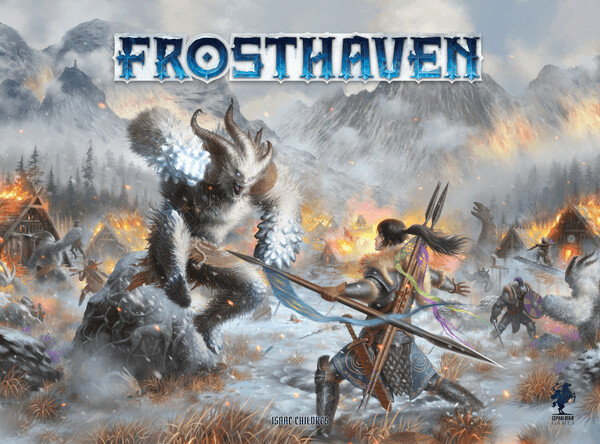 Frosthaven ENG Kickstarter ED con Scenari in Solitario e moneta