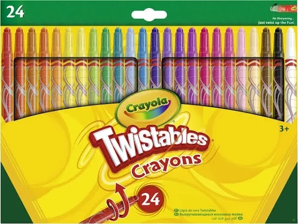 Crayola - 24 Pastelli Gira e Colora Twistable