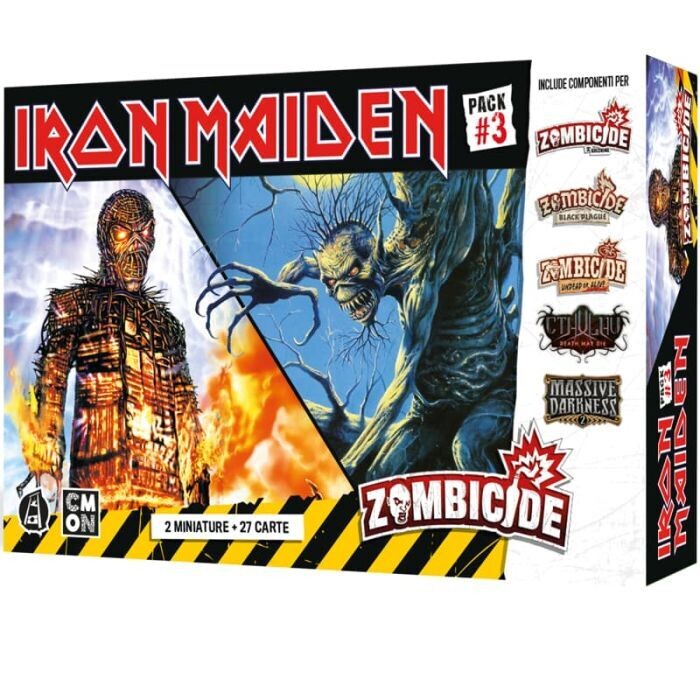 Iron Maiden Pack 3 (Zombicide vari, Cthulhu Death may die, Massive Darkness)