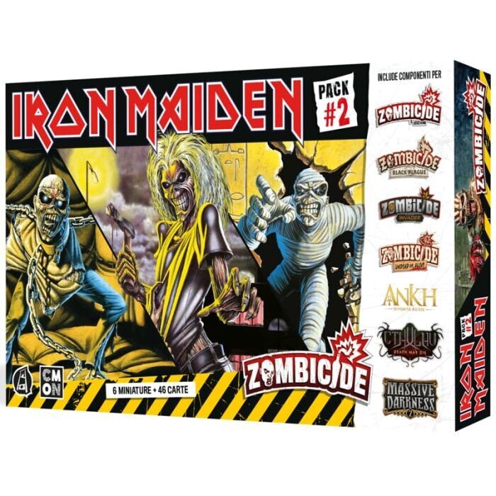 Iron Maiden Pack 2 (Zombicide vari, Ankh, Cthulhu Death may die, Massive Darkness)
