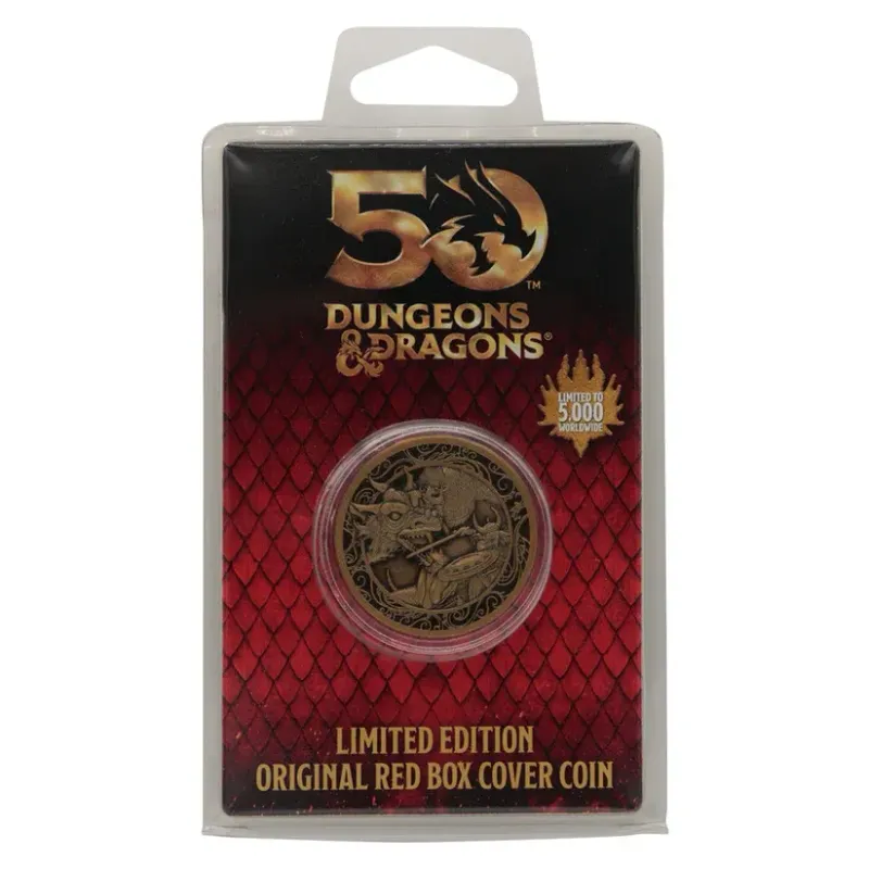 Dungeons &amp; Dragons Collectable Coin 50th Anniversary Antique Gold Edition 4 cm