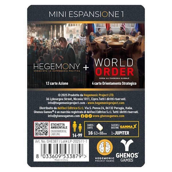 Hegemony + World Order - Mini espansione 1