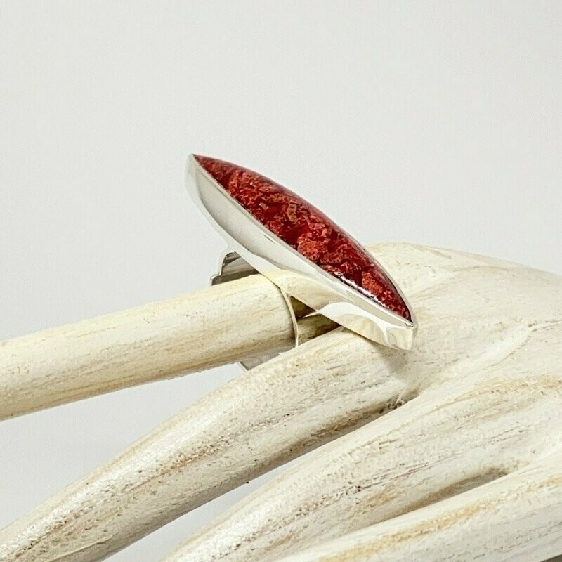 Ring Koralle pattern (rec) quer Navette -
1 x 5 cm Ring Koralle pattern (rec) quer Navette -
1 x 5 cm