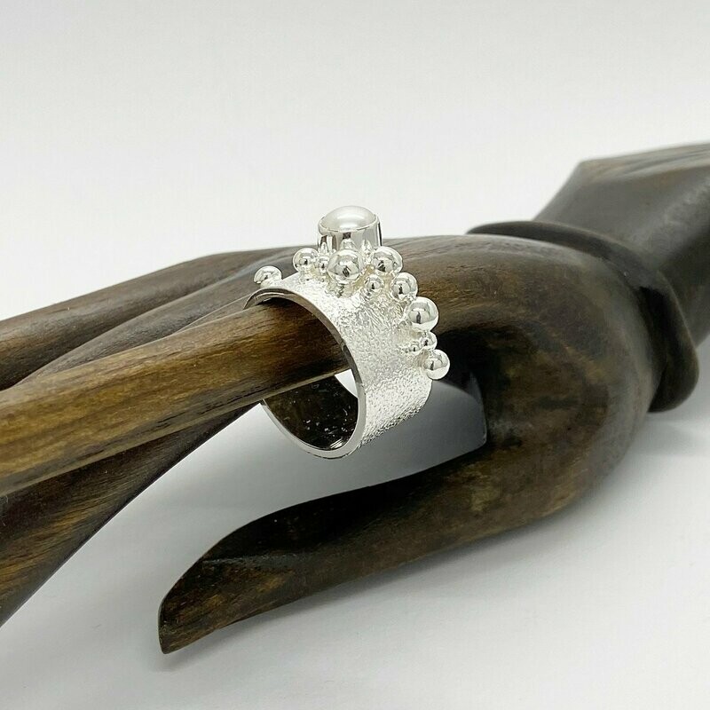 Ring Zuchtperlen Ring Zuchtperlen "elegant bubbles" -
1 cm