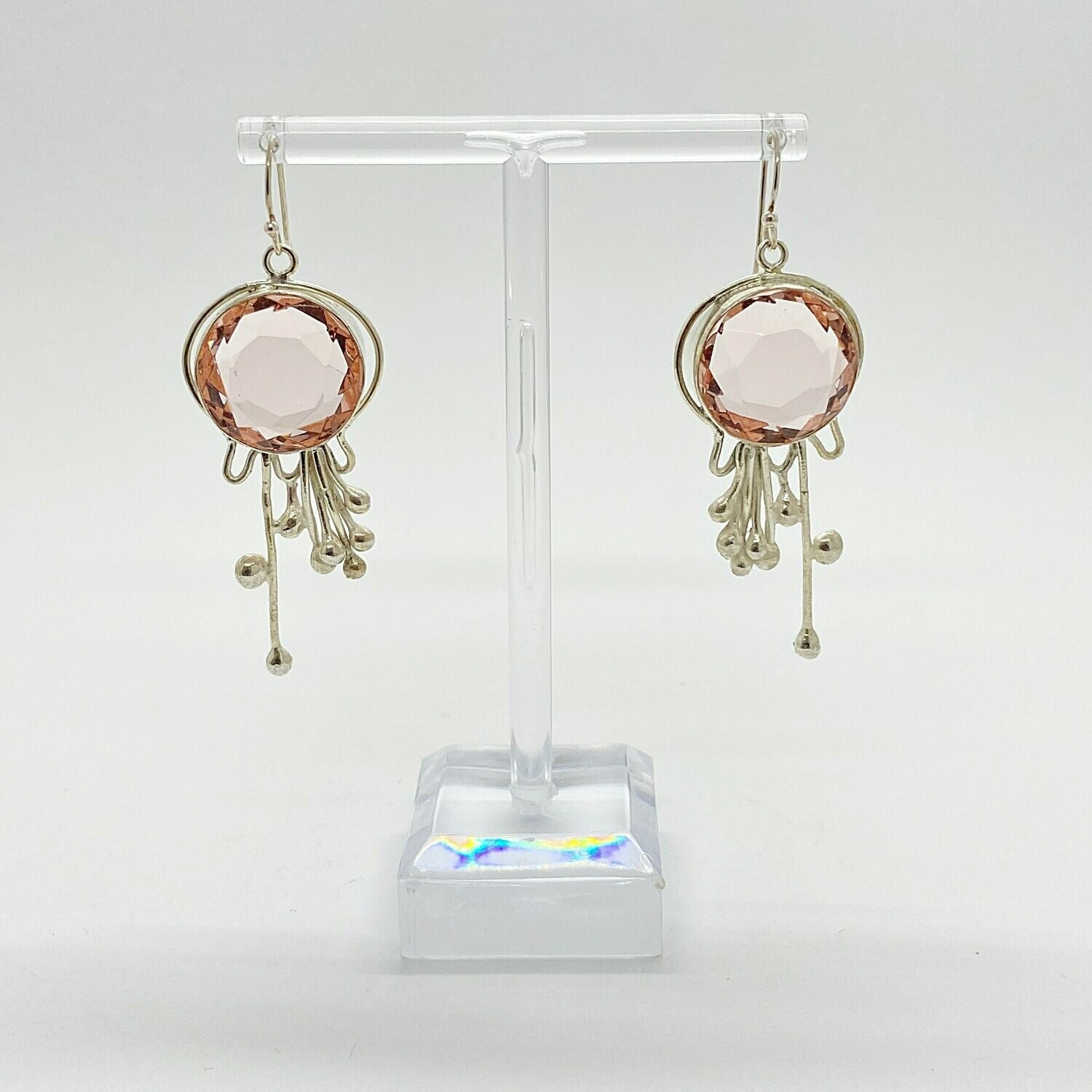 Ohrhänger apricot "tear drops"  - 2 cm