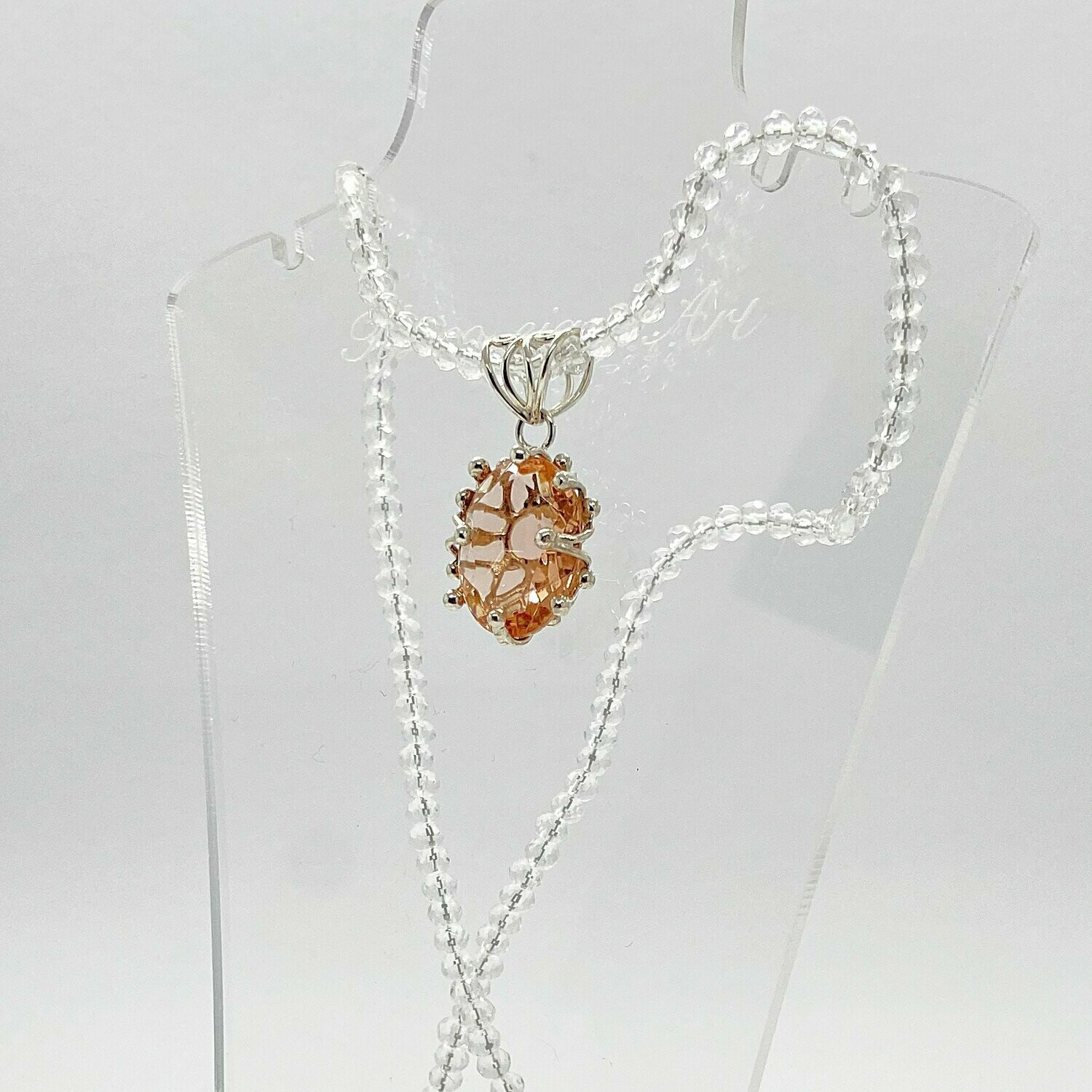 Anhänger apricot  "tiny cramps" - 1 x 1,5 cm