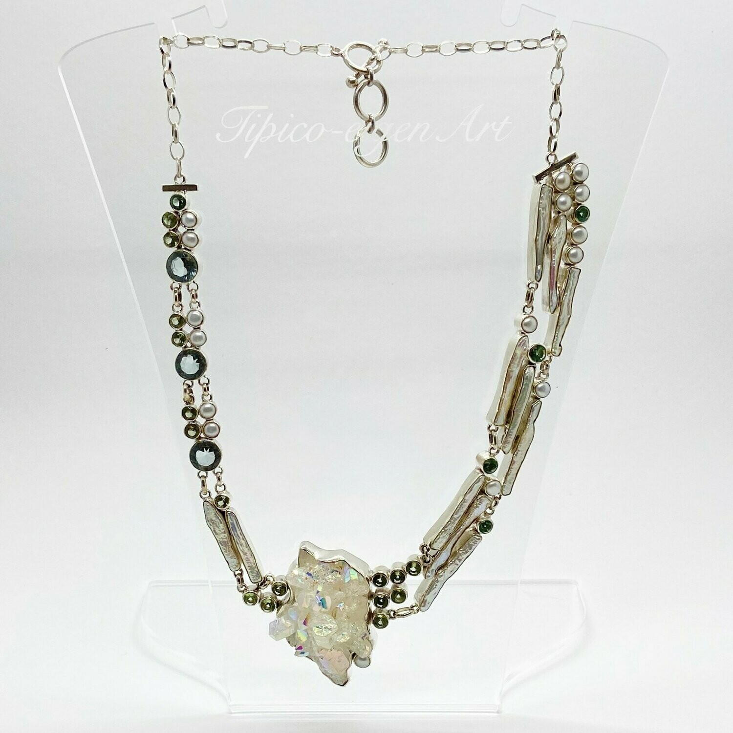 Unikat Collier Bergkristall "majestic"