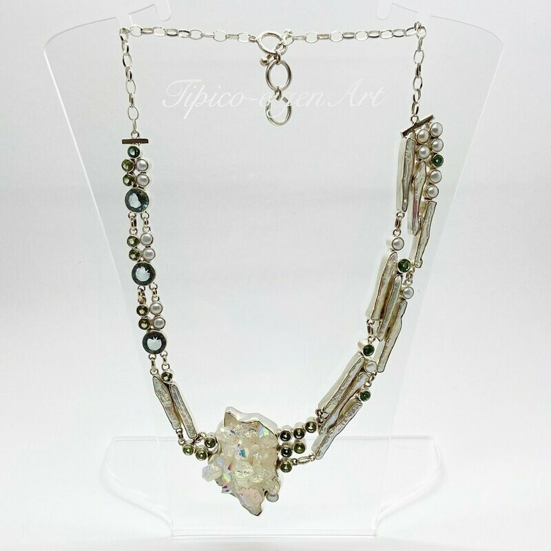Unikat Collier Bergkristall Unikat Collier Bergkristall "majestic"