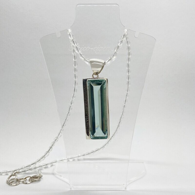 Anhänger Obsidian Anhänger Obsidian "be the change"