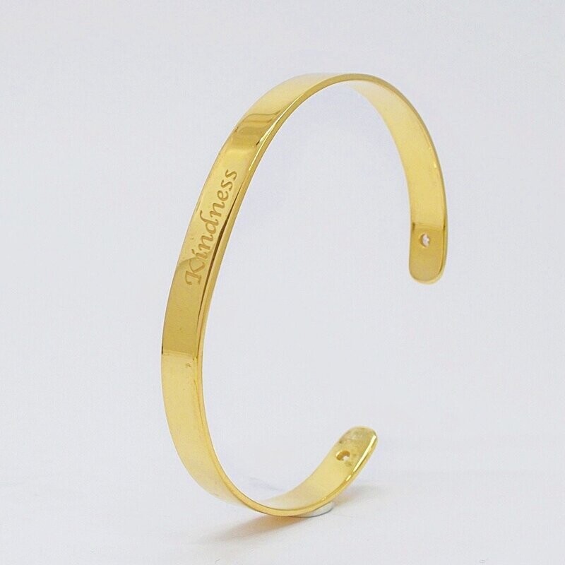 Statement Cuff -"kindness"