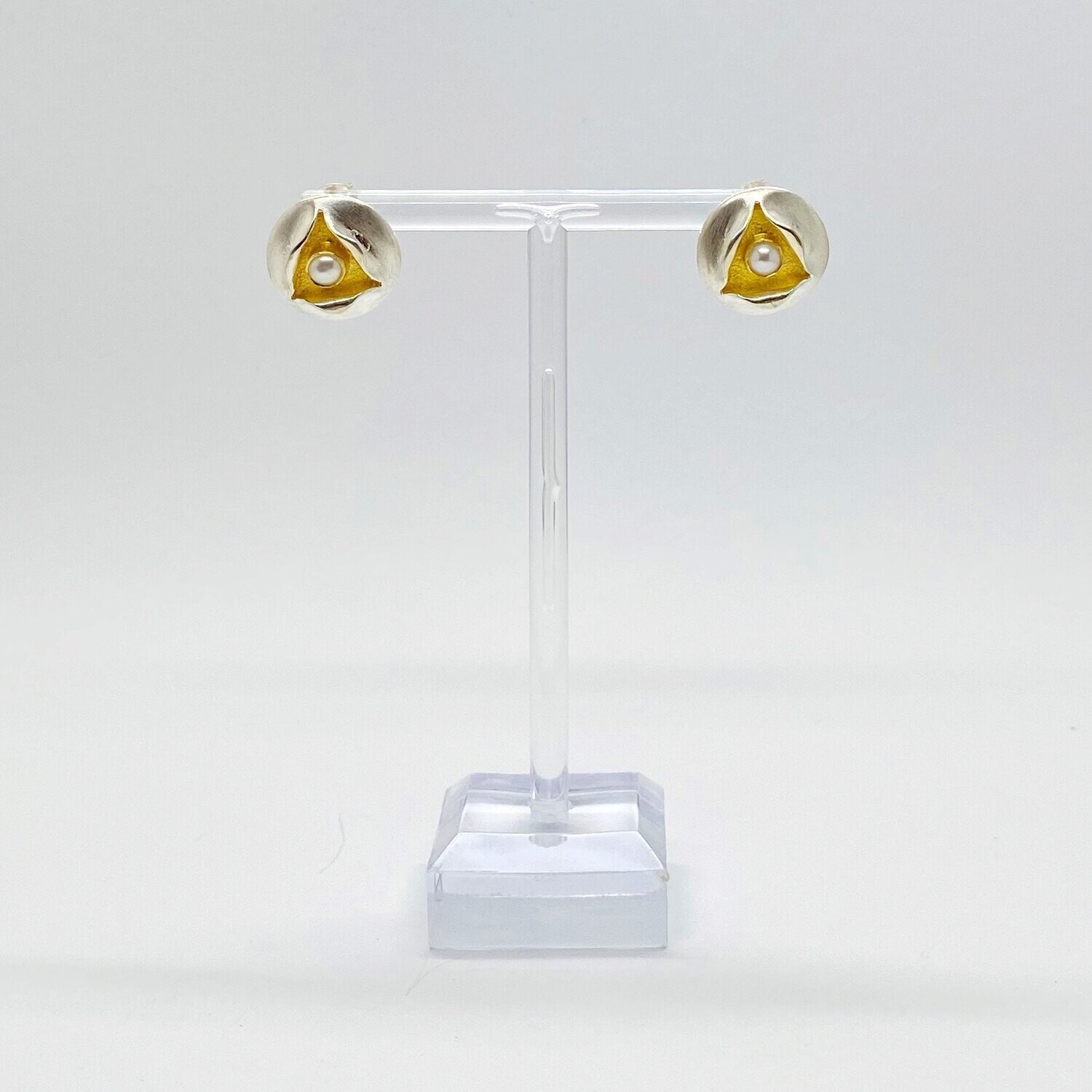 Ohrstecker Zuchtperle  "Lotus" -