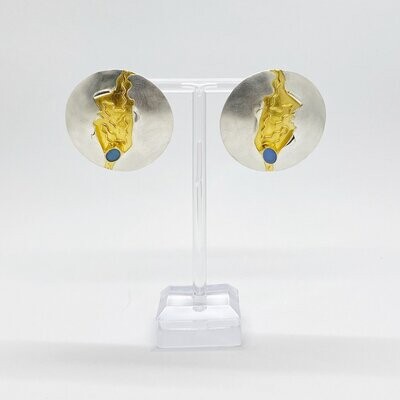 Ohrstecker Opal Doublette 'Invitation ' - 
4 cm