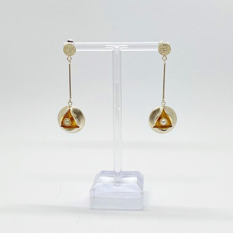 Ohrstecker Zuchtperle Ohrstecker Zuchtperle "Lotus" -
4,5 cm