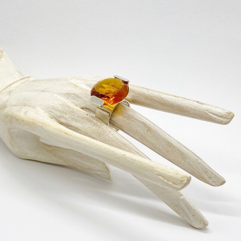 Ring Obsidian honigbraun Ring Obsidian honigbraun "special cut"