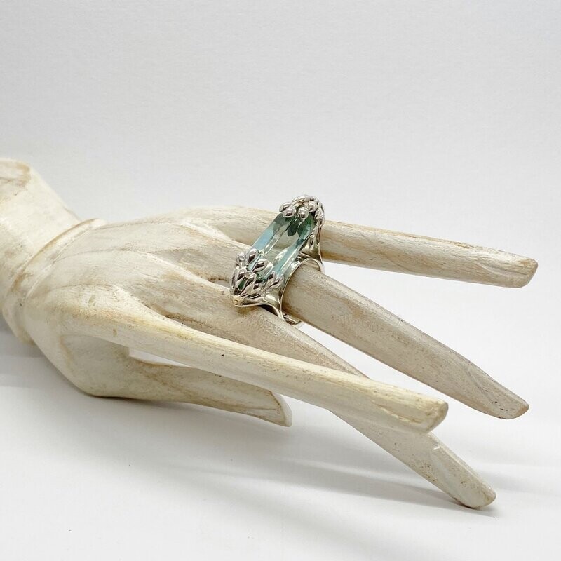 Ring Obsidian meerblau Ring Obsidian meerblau "flowering branches"