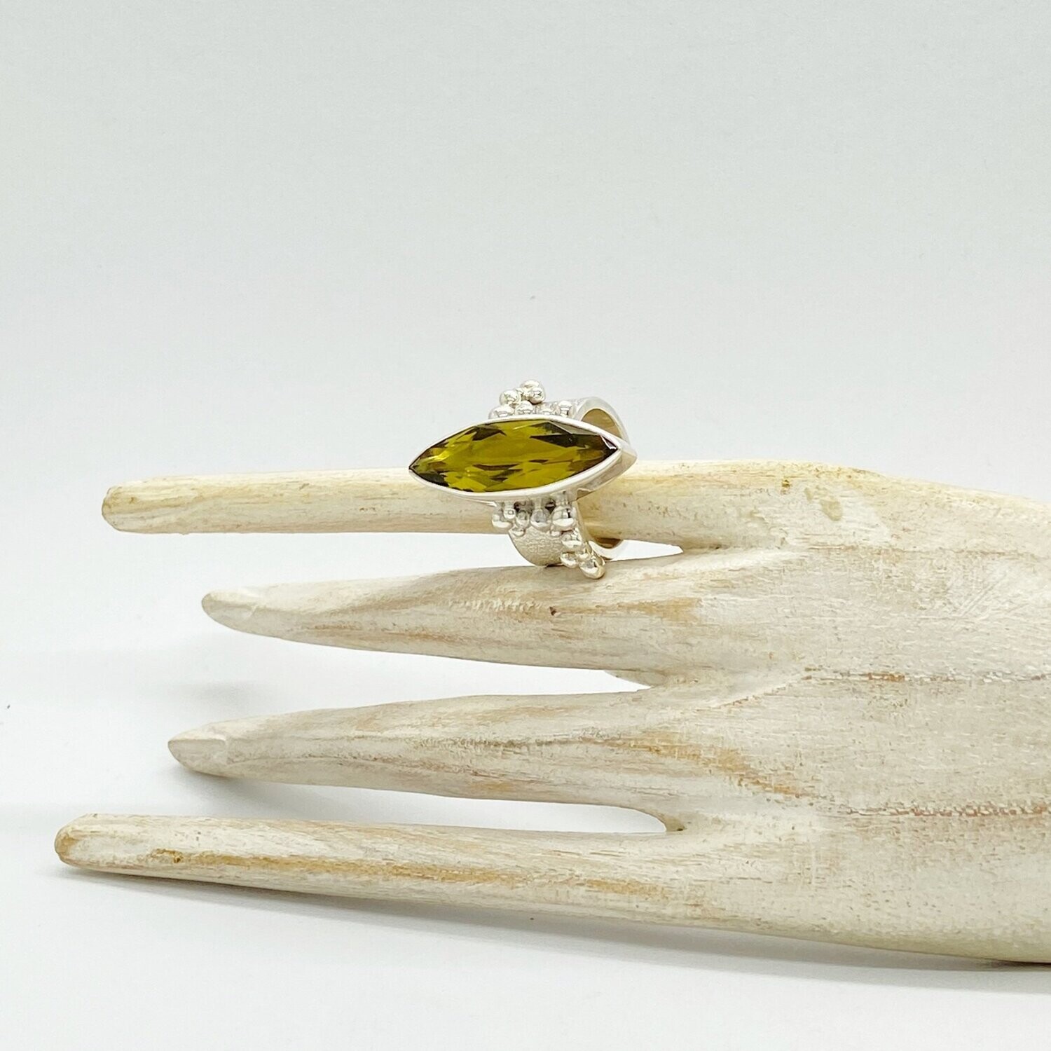 Ring Obsidian goldbraun "bubbles" - 1 x 3 cm