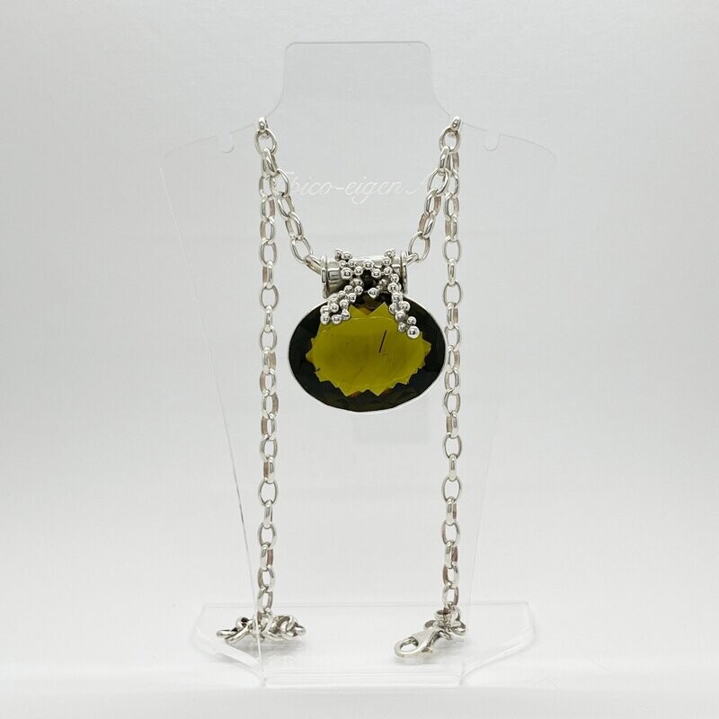 Anhänger Obsidian goldbraun oval Anhänger Obsidian goldbraun oval "grapes" - 3,5 x 4 cm