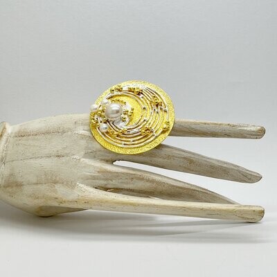 Ring "gold whirl" - 5 cm