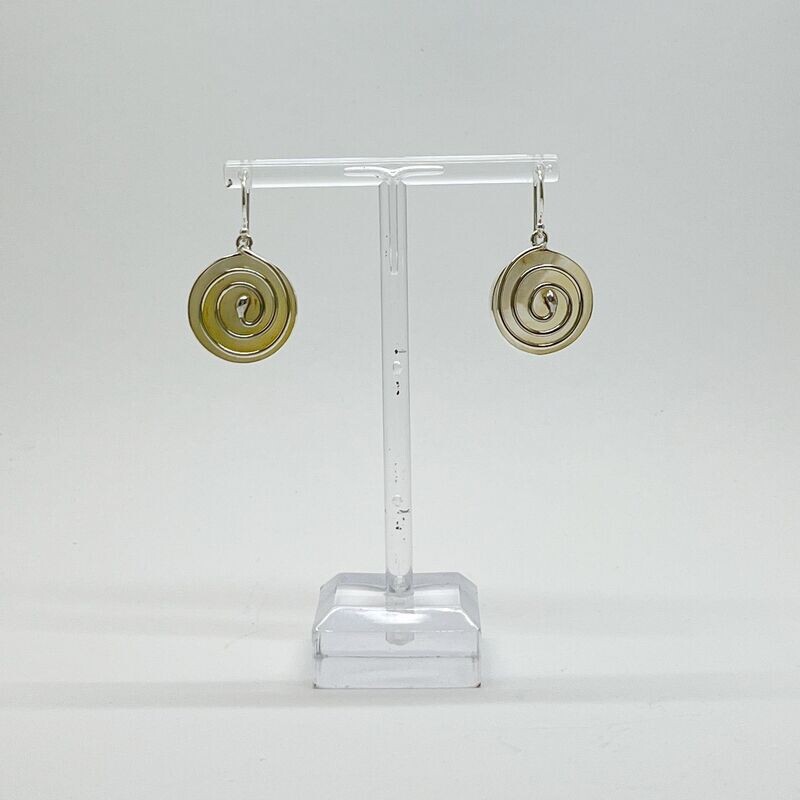 Ohrhänger Perlmutt Ohrhänger Perlmutt "spirale of life" - 2 cm
