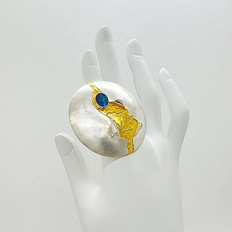 Ring Opal Doublette Ring Opal Doublette "Invitation"" - 5 cm