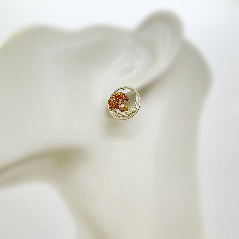 Ohrstecker Perle Ohrstecker Perle "wave" - 1,5 cm