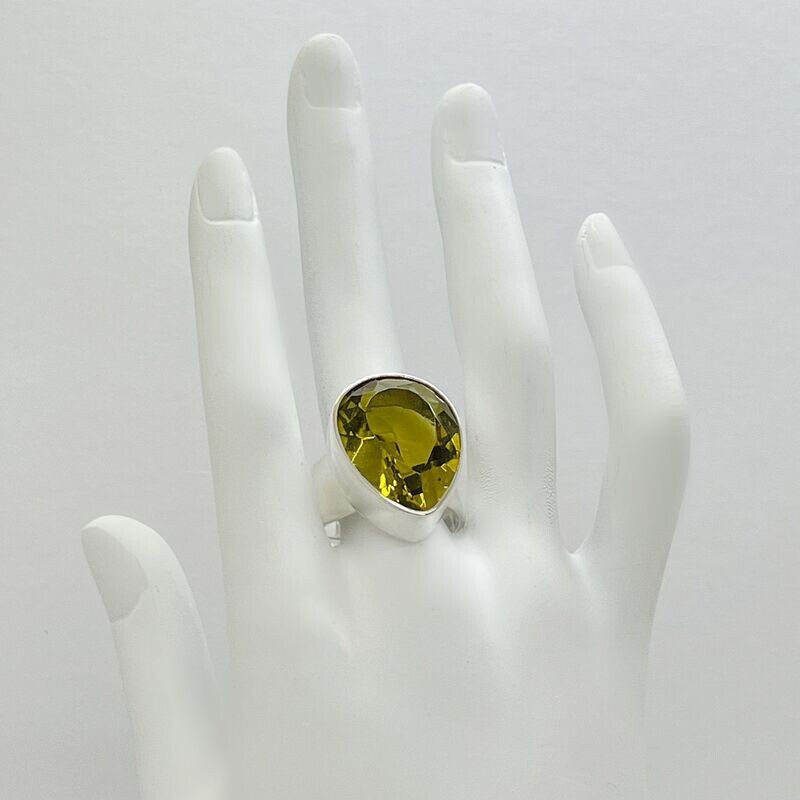 Ring Obsidian tropfen goldbraun - 1,5 x 2 cm Ring Obsidian tropfen goldbraun - 1,5 x 2 cm