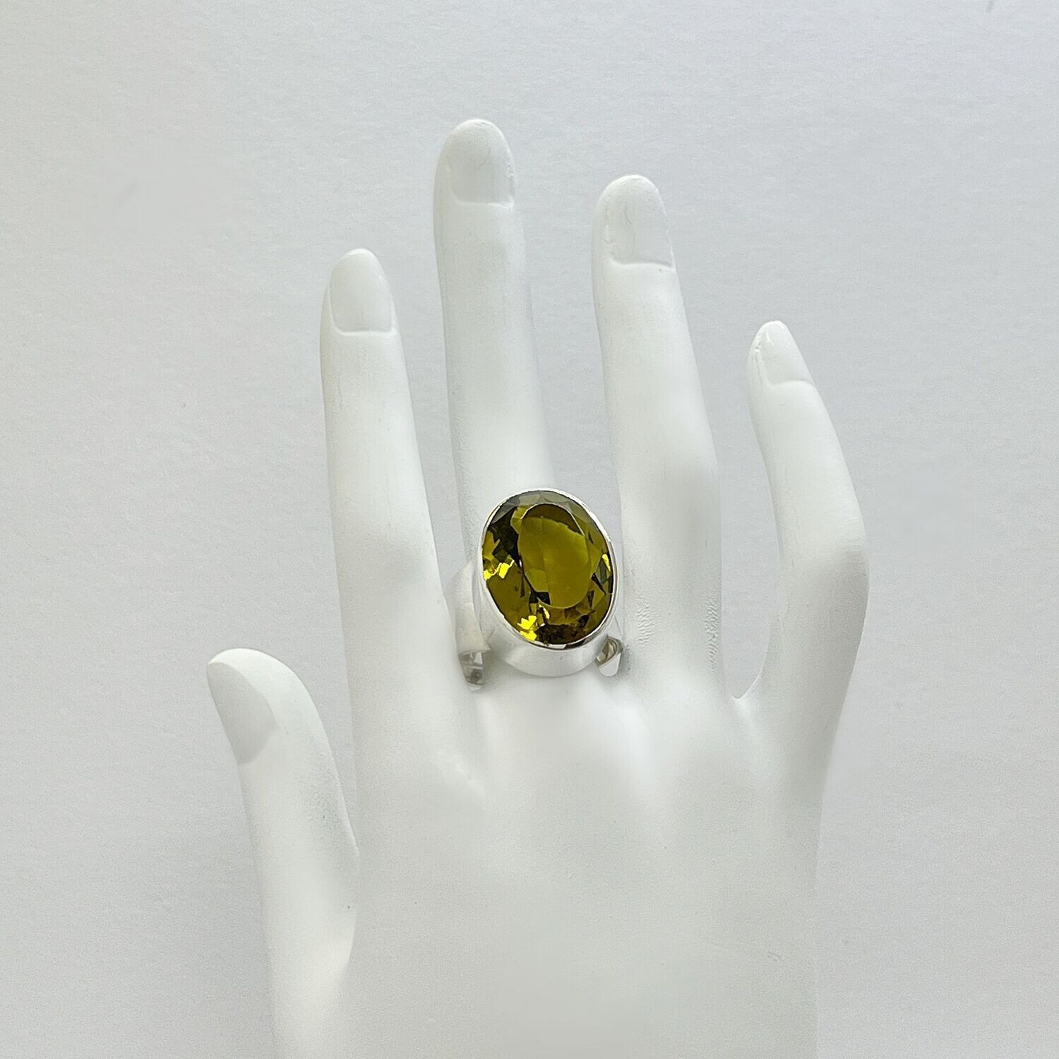 Ring Obsidian oval goldbraun  - 1,5 x 2 cm