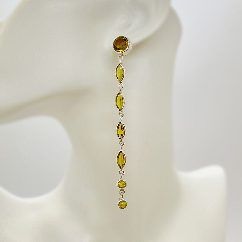 Ohrstecker Obsidian goldbraun Ohrstecker Obsidian goldbraun "rain drops"