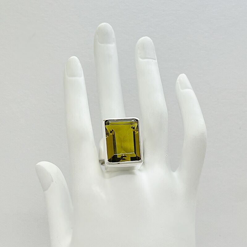 Ring Obsidian goldbraun rechteckig - 1,5 x 2 cm Ring Obsidian goldbraun rechteckig - 1,5 x 2 cm
