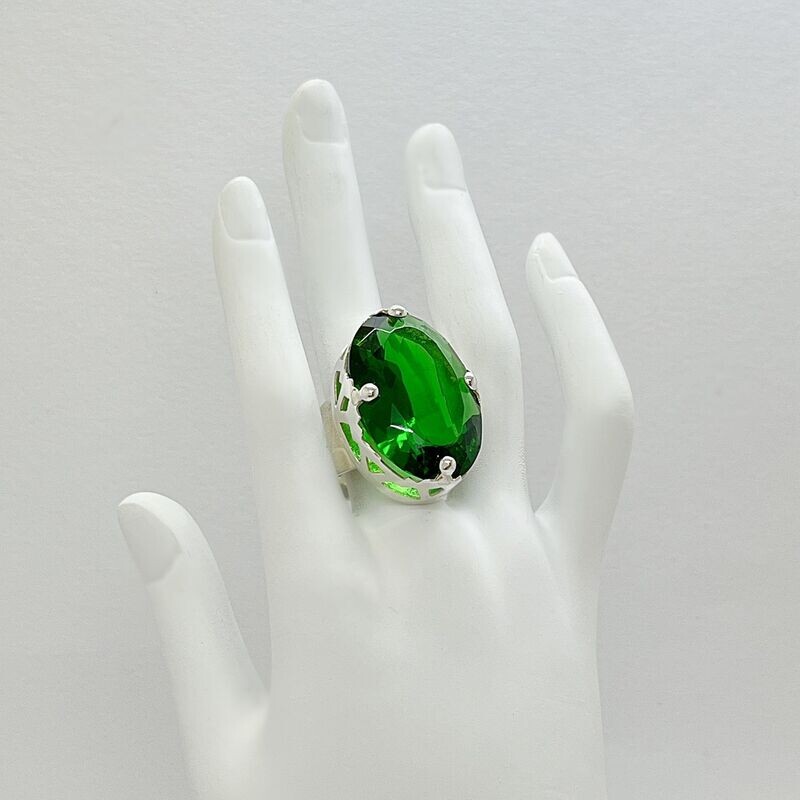 Ring Obsidian oval Ring Obsidian oval "'crown" -
3 x 2 cm