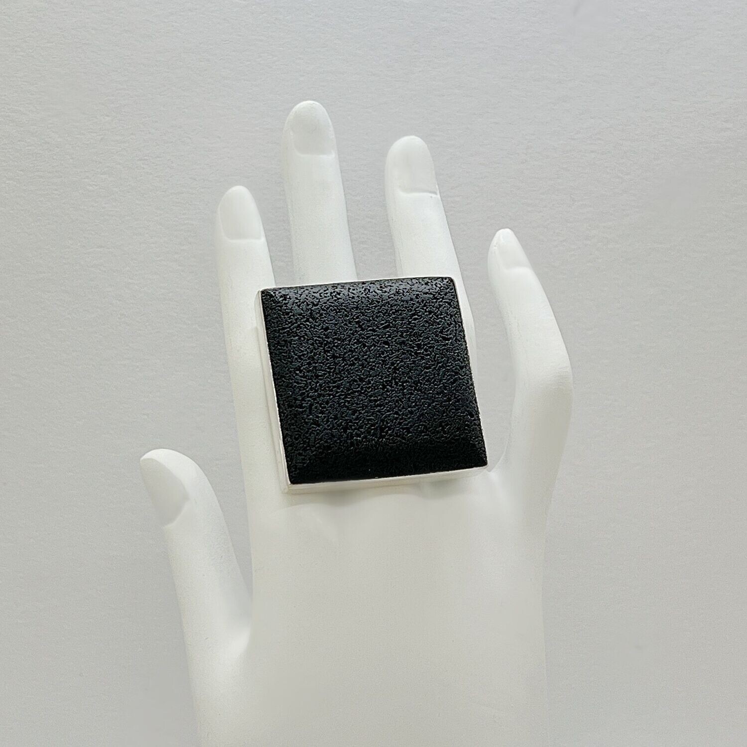 Ring Lava quadratisch - 3,5 cm