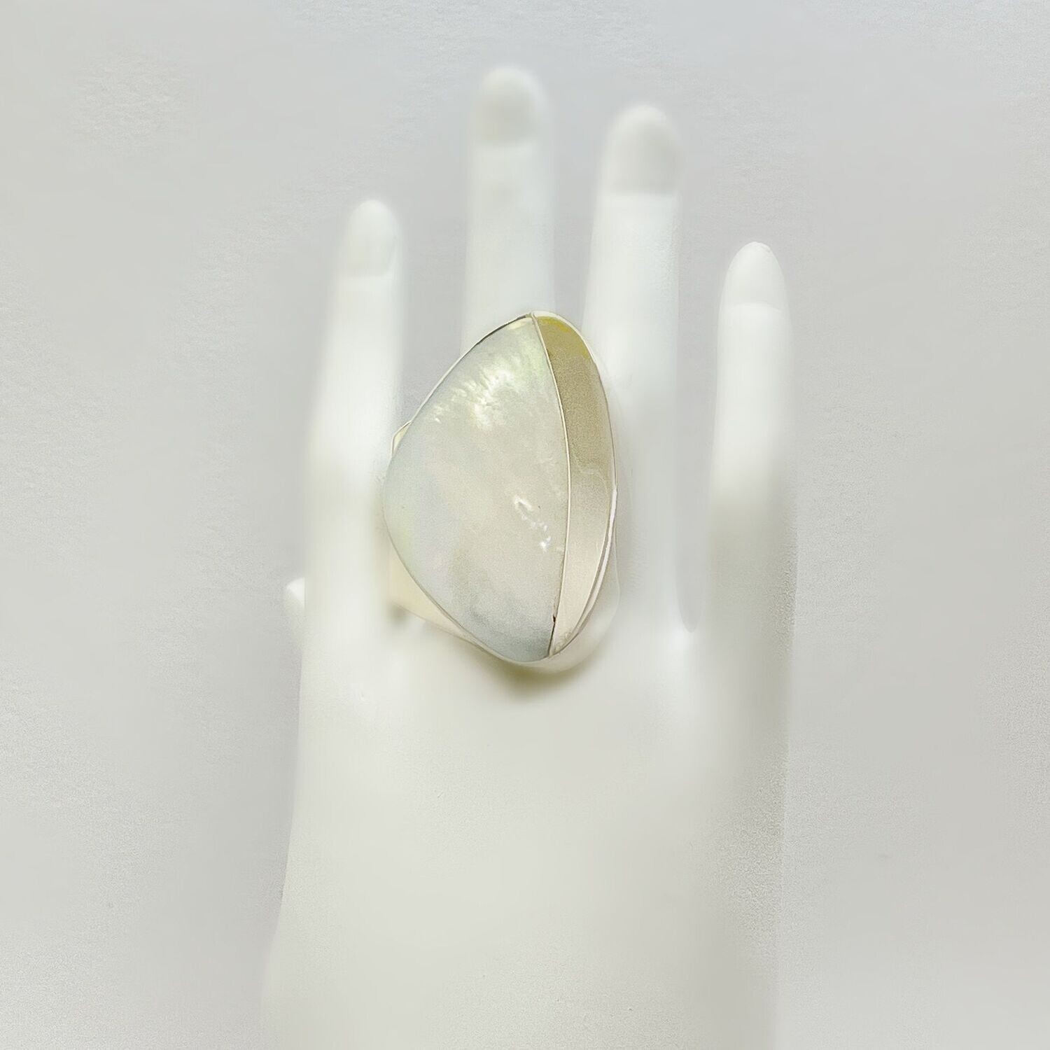 Ring Perlmutt   "always fashion" -  3 x 4 cm