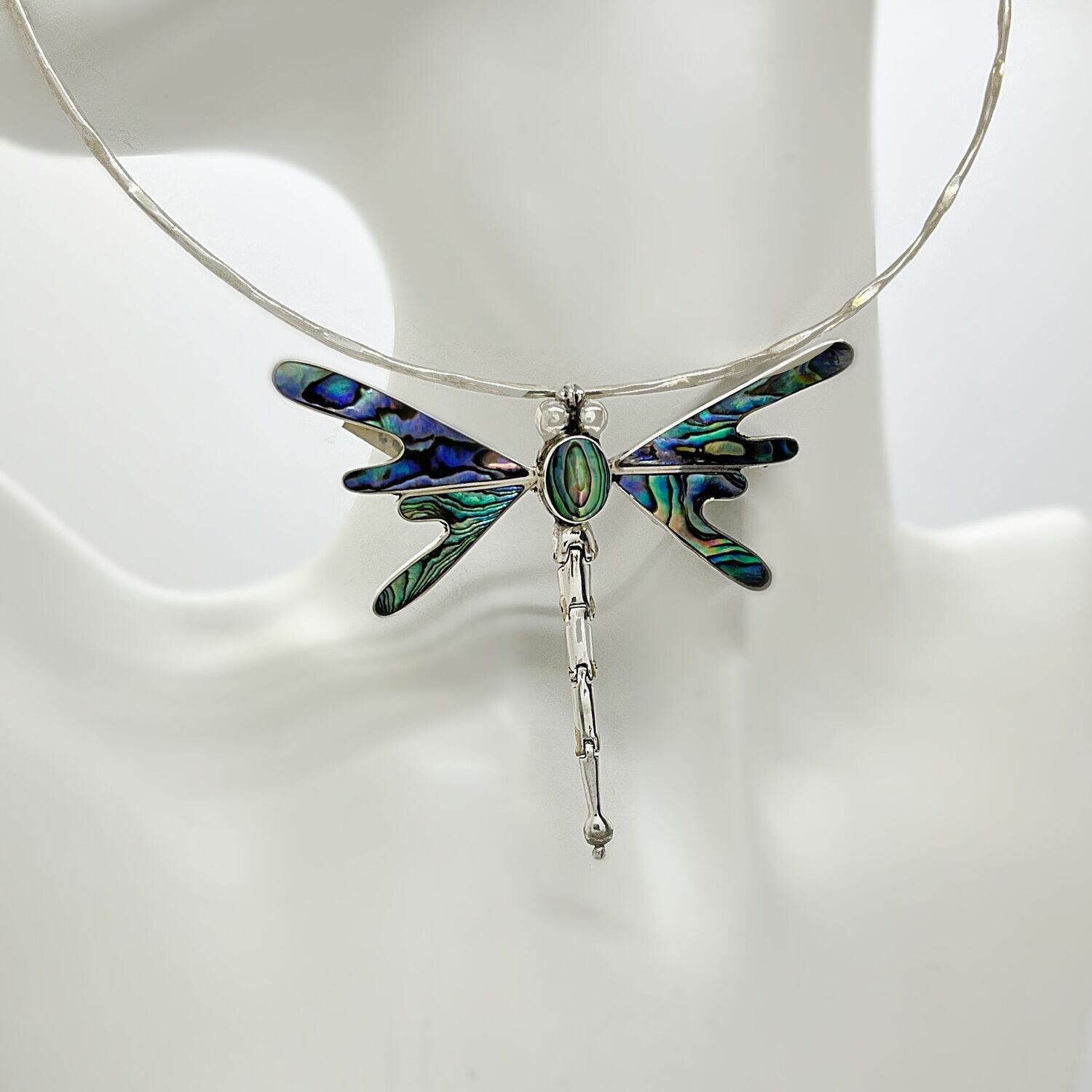 Anhänger + Brosche Pawamuschel "Butterfly" - ca. 5 x 7 cm