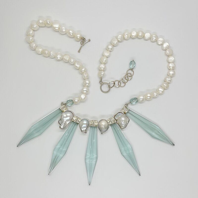 Unikat Collier Unikat Collier "kisses of icicles"