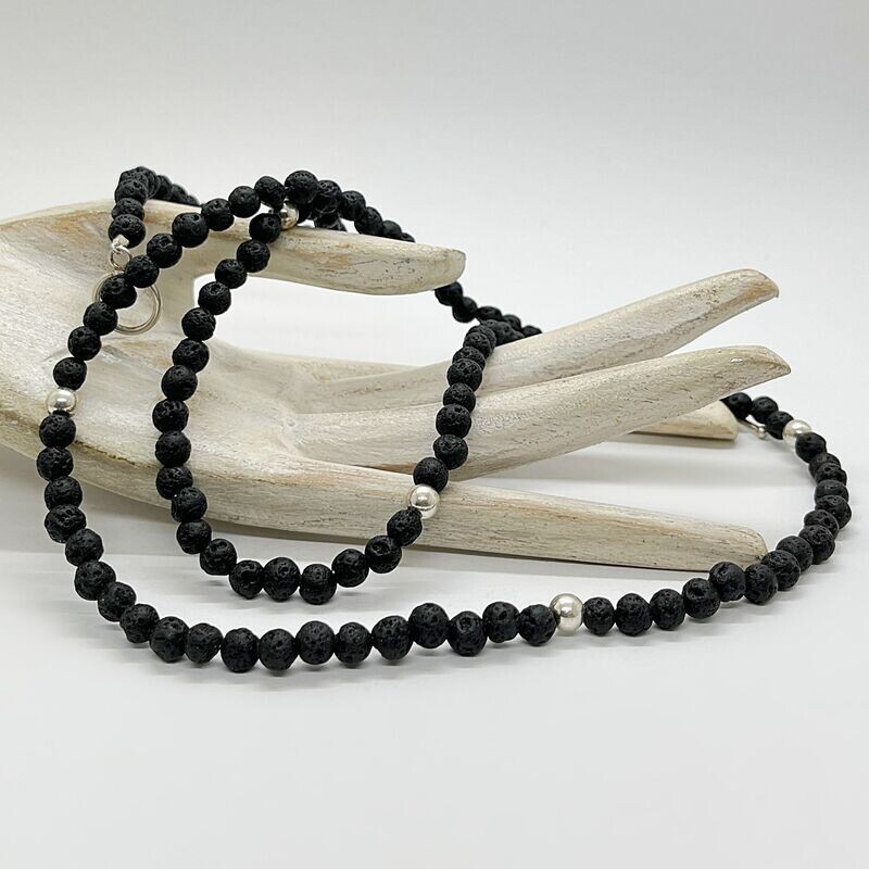 Halskette Onyx facettiert - 70 cm Halskette Onyx facettiert - 70 cm