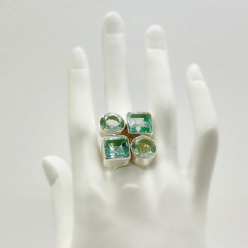 Ring Obsidian meerblau "game"