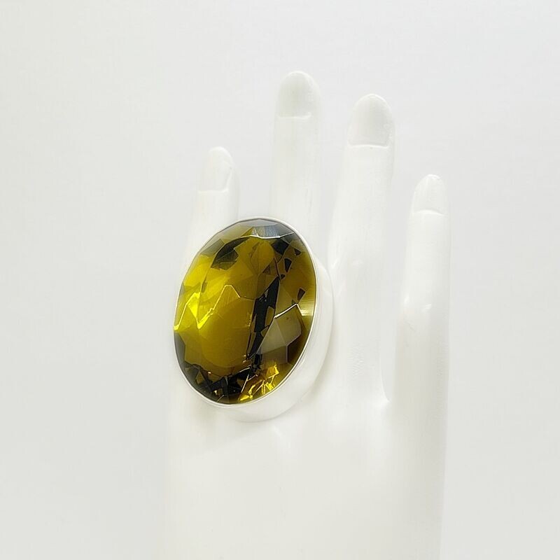 Ring Obsidian goldbraun oval - 3 x 4 cm Ring Obsidian goldbraun oval - 3 x 4 cm