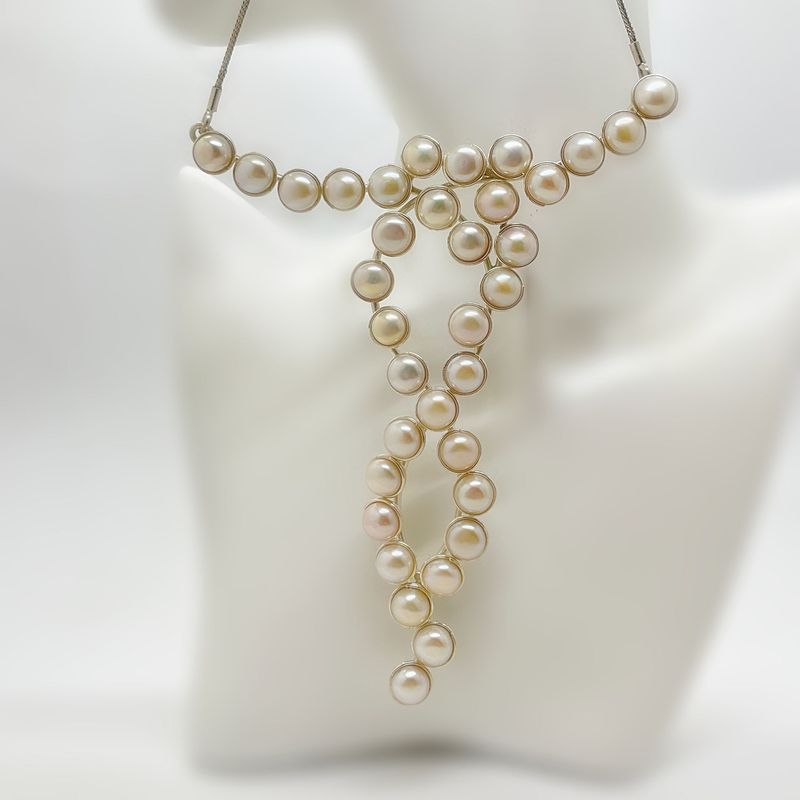 Unikat Collier Zuchtperlen "rainy pearls"