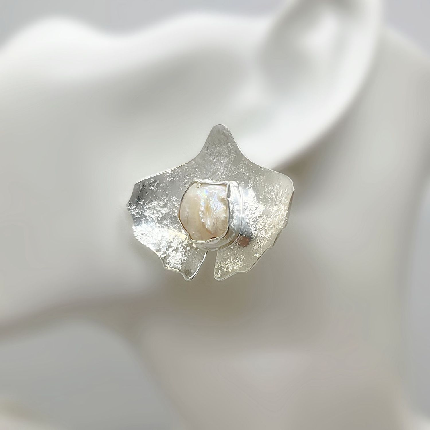 Ohrstecker Blisterperle " Ginko"