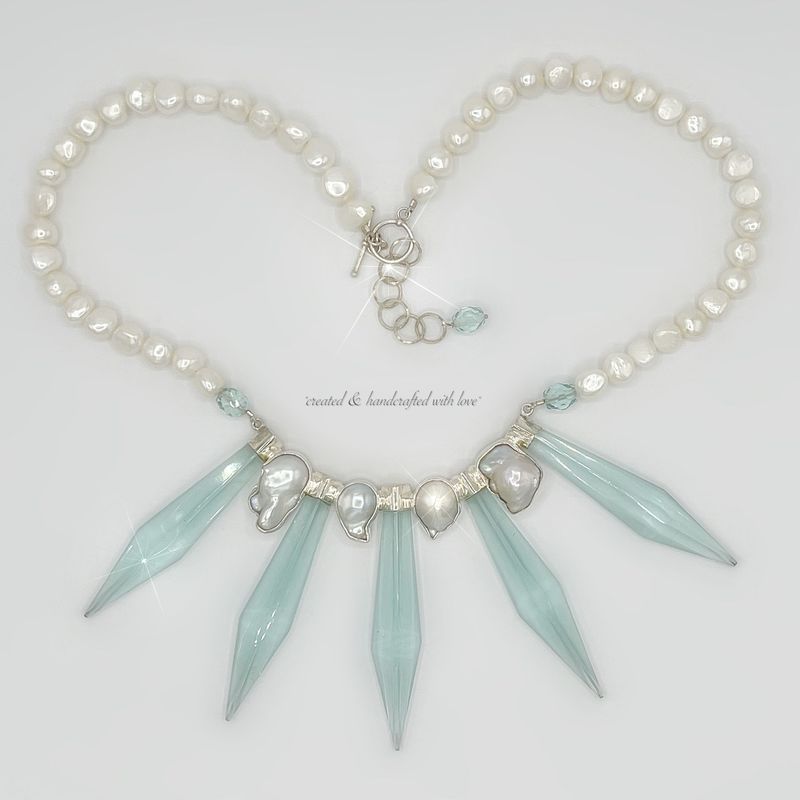Unikat Collier Unikat Collier "kisses of icicles"