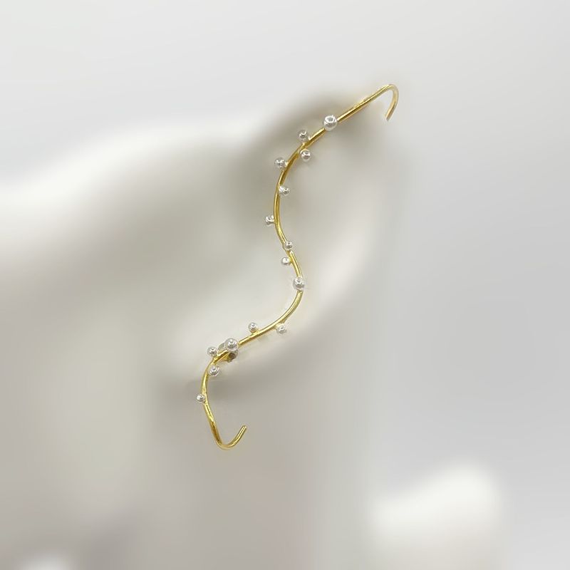 Ohrstecker "golden wave"