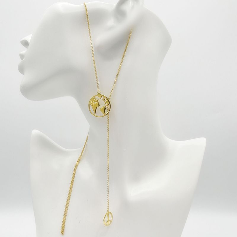 Aussage Collier Aussage Collier "give peace a chance" (vergoldet)