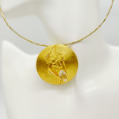 Anhänger "Silber & Gold Welt"