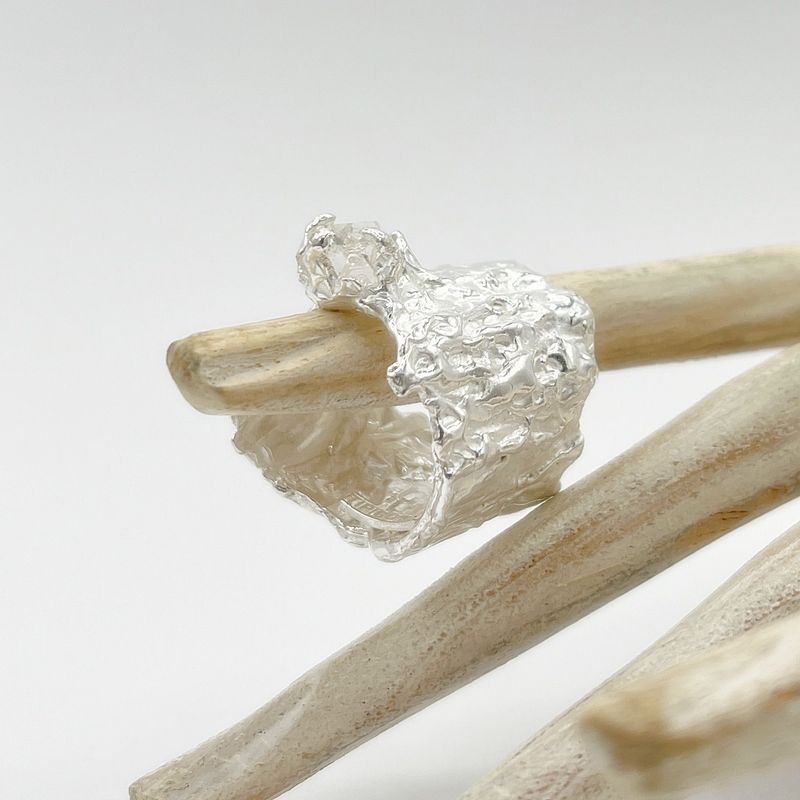 Ring Herkimer Diamant Ring Herkimer Diamant "crushed"