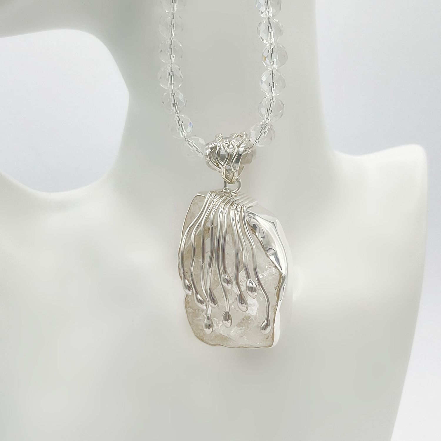 Anhänger Bergkristall "tear drops"