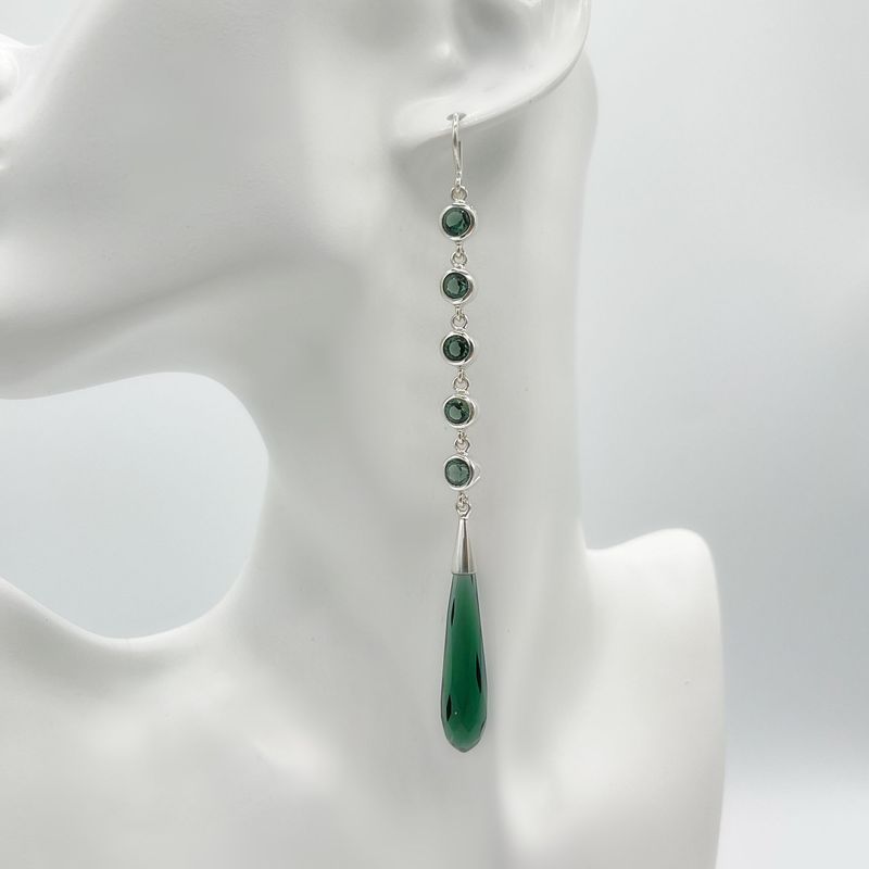 Ohrstecker Obsidian lichtschwarz Ohrstecker Obsidian lichtschwarz "tear drops"