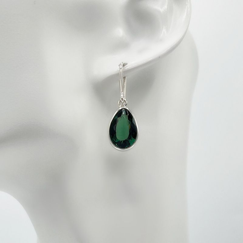 Ohrhänger Obsidian lichtschwarz tropfen - 1 x 1,5 cm Ohrhänger Obsidian lichtschwarz tropfen - 1 x 1,5 cm