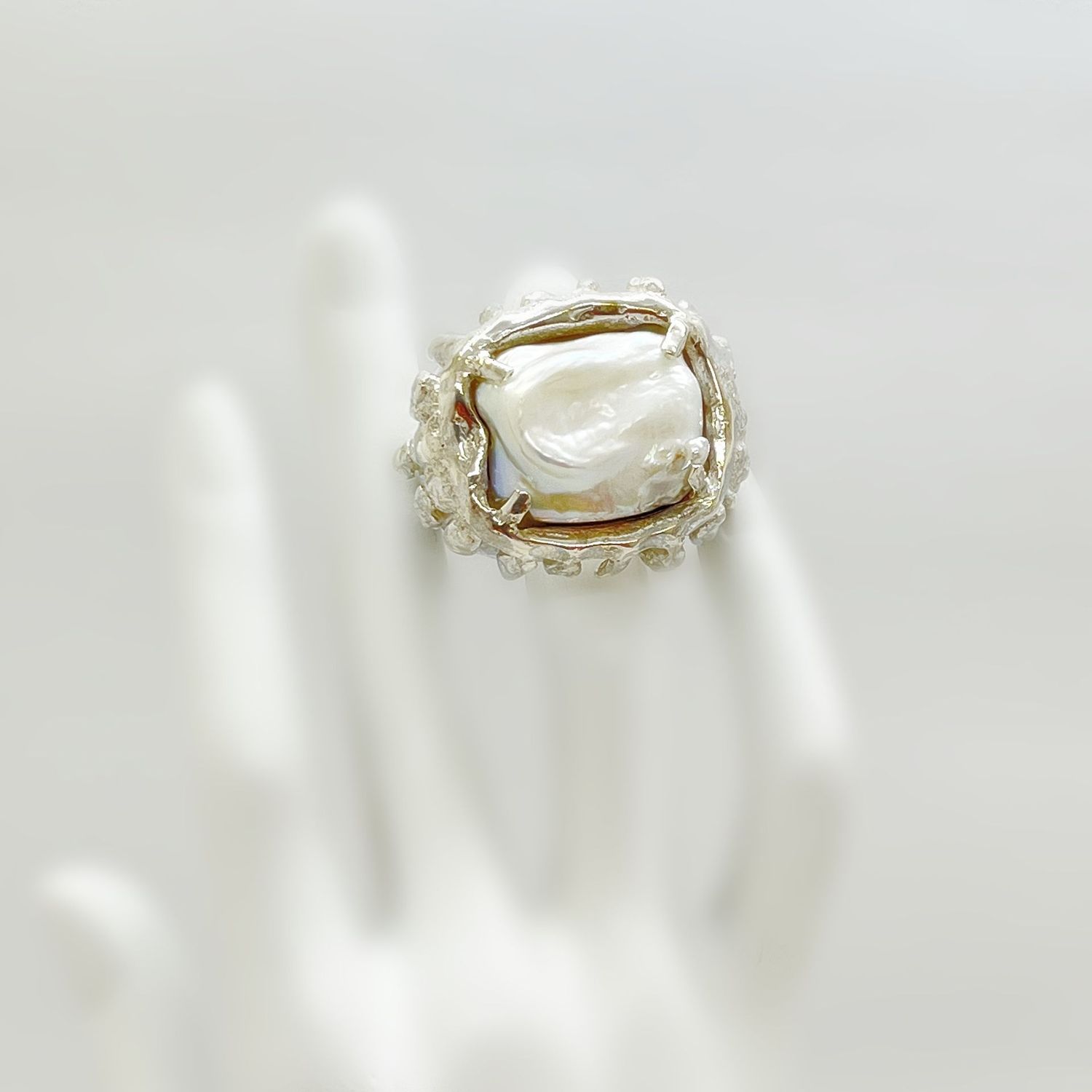 Ring Blister Perle "crushed"
