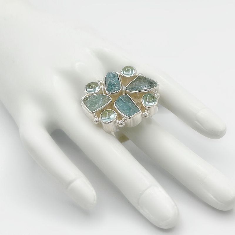 Unikat Ring Aquamarin "mix"